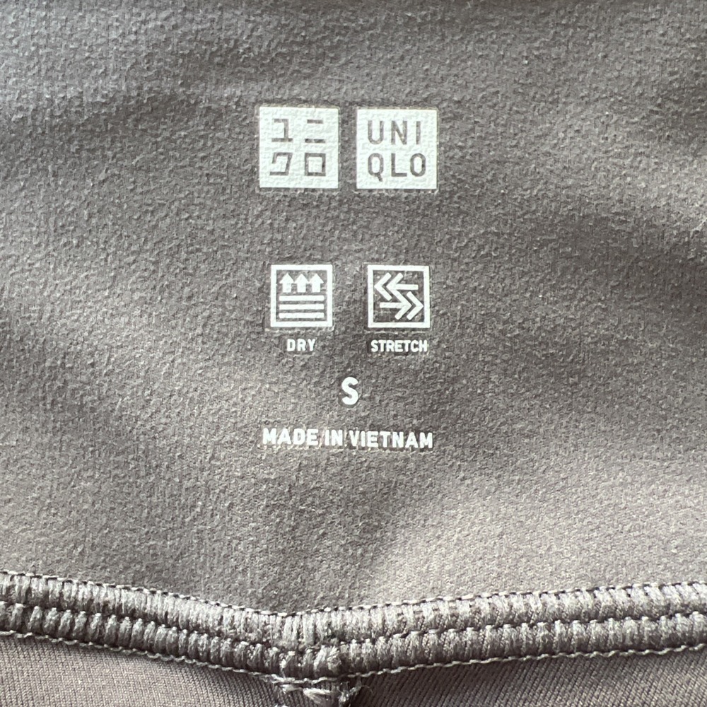 UNIQLO Shorts Ultra Stretch Running Womens S Gray Lined Zip Pocket Active Wear - Picture 8 of 10